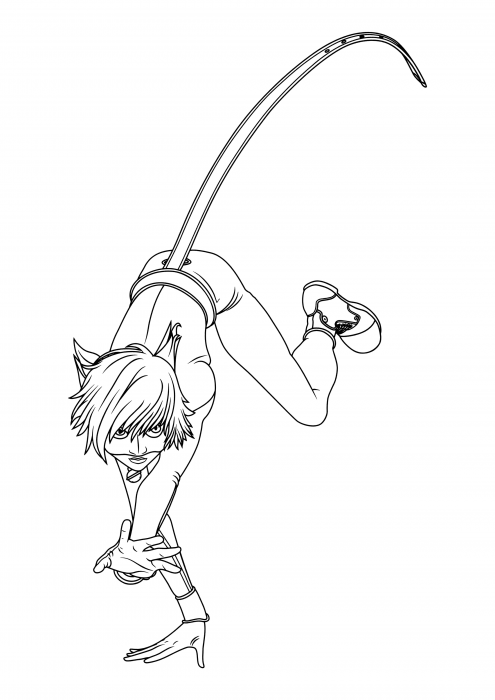 104 Coloring Pages Cat Noir Best