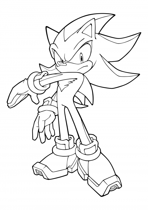 Shadow The Hedgehog Is Reciprocated Coloring Pages Sonic The Hedgehog Coloring Pages Colorings Cc