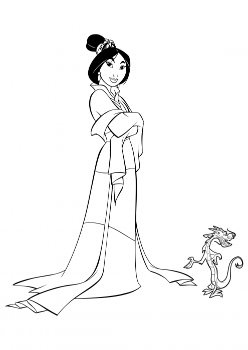 Mulan en de kleine draak Mushu